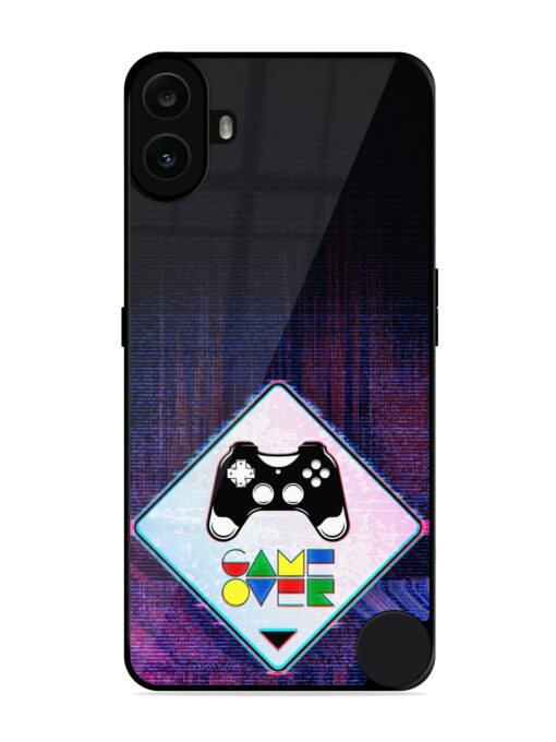 Game Over Glossy Metal Phone Cover for Nothing CMF Phone 1