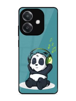 Music Panda Glossy Metal Phone Cover for Oppo A3X (5G)