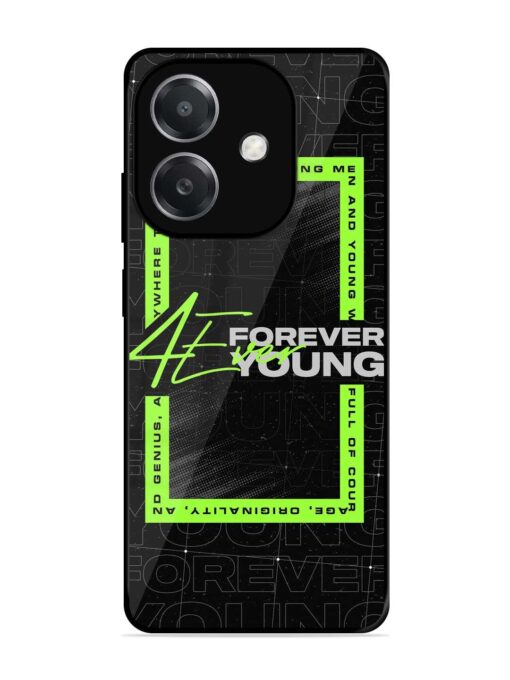 Forever Young Glossy Metal Phone Cover for Oppo A3X (5G)