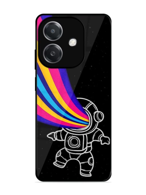 Astronaut Glossy Metal TPU Phone Cover for Oppo A3X (5G)