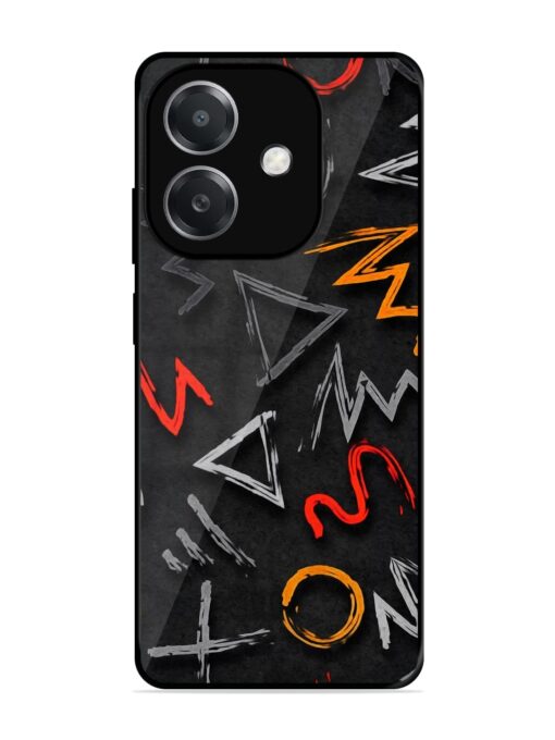 Grungy Graffiti Glossy Metal Phone Cover for Oppo A3X (5G)