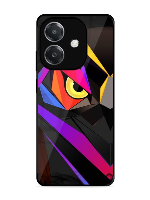 Wpap Owl Glossy Metal Phone Cover for Oppo A3X (5G)