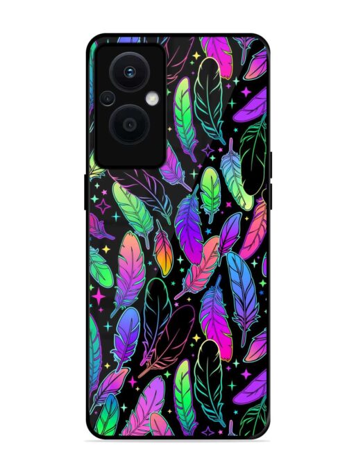 Bright Multi Colored Seamless Glossy Metal Phone Cover for Oppo F21 Pro (5G)