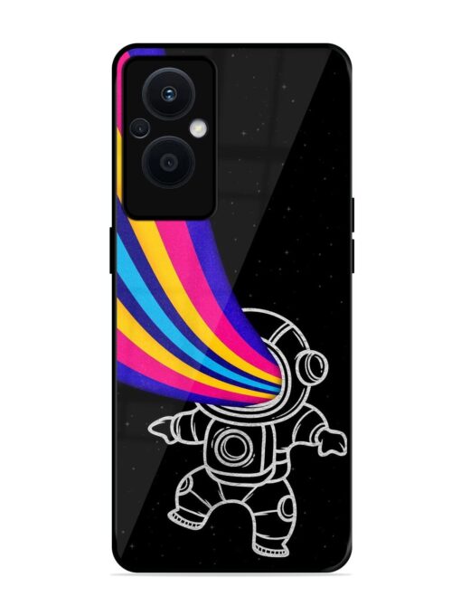 Astronaut Glossy Metal TPU Phone Cover for Oppo F21 Pro (5G)