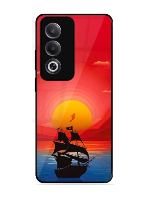 Sunset Sail Glossy Metal Phone Cover for Oppo K12X (5G)