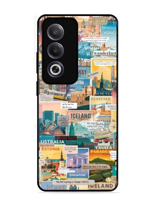 Travel Inspiration Collage Glossy Metal Phone Cover for Oppo K12X (5G)