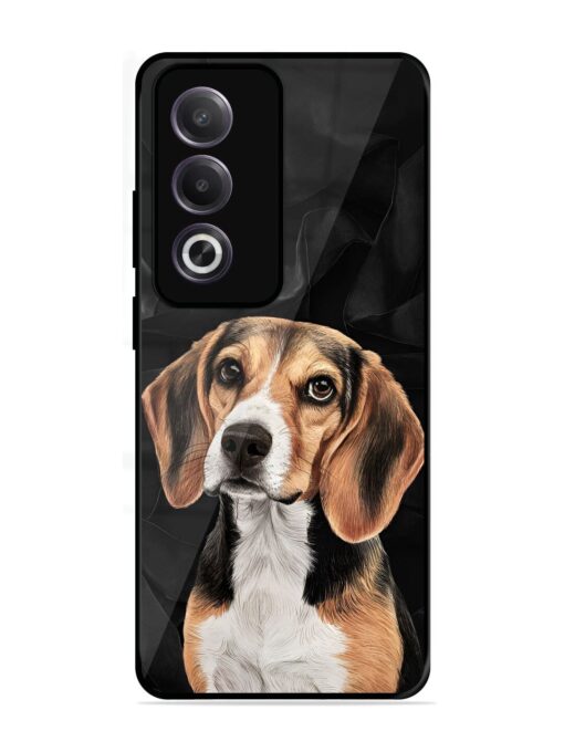 Beagle Portrait Glossy Metal Phone Cover for Oppo K12X (5G)