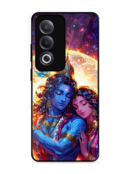 Radha Krishna Art Glossy Metal Phone Cover for Oppo K12X (5G)