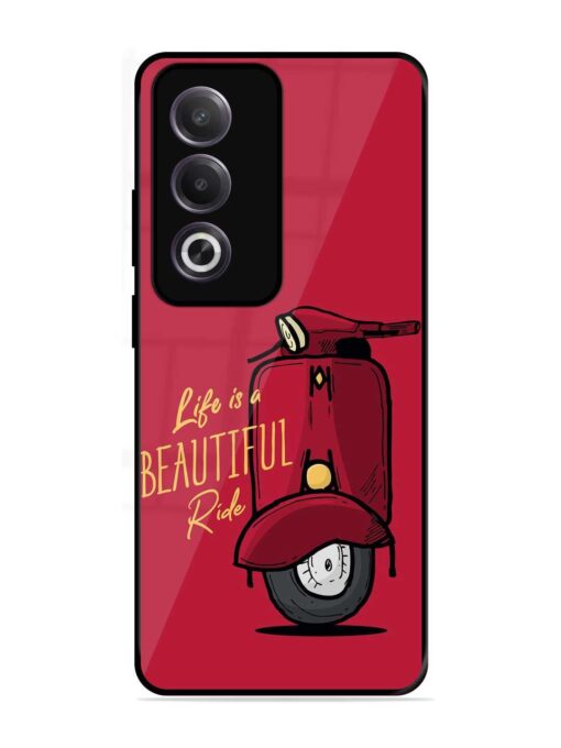 Life Is Beautiful Rides Glossy Metal Phone Cover for Oppo K12X (5G)