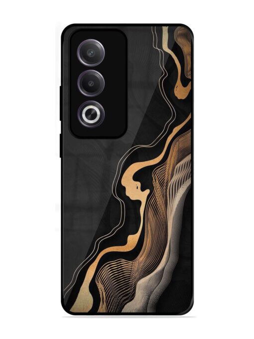 Abstract Art Glossy Metal TPU Phone Cover for Oppo K12X (5G)