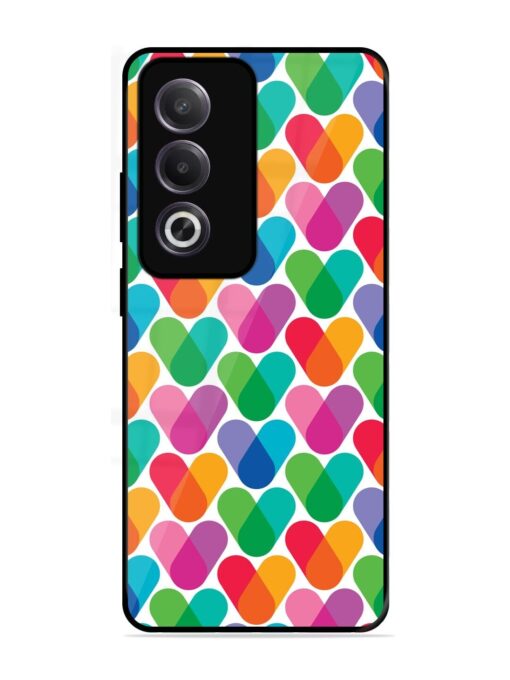 Overlapping Colors Colorful Glossy Metal TPU Phone Cover for Oppo K12X (5G)