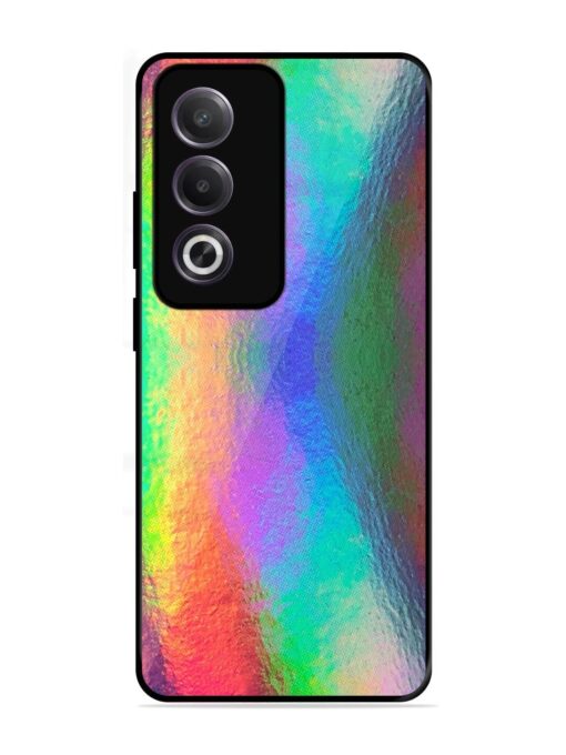 Colorful Holographic Background Glossy Metal TPU Phone Cover for Oppo K12X (5G)