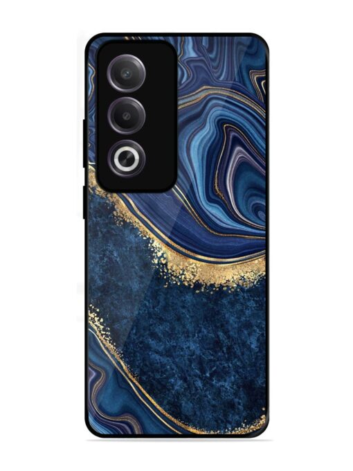 Abstract Background Blue Glossy Metal TPU Phone Cover for Oppo K12X (5G)