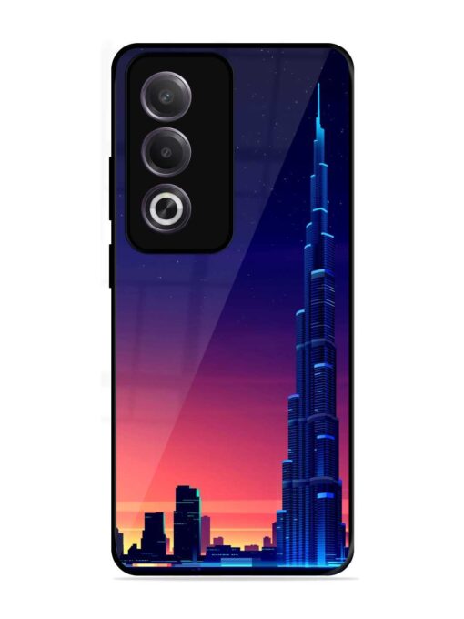 Burj Khalifa Abstract Glossy Metal Phone Cover for Oppo K12X (5G)