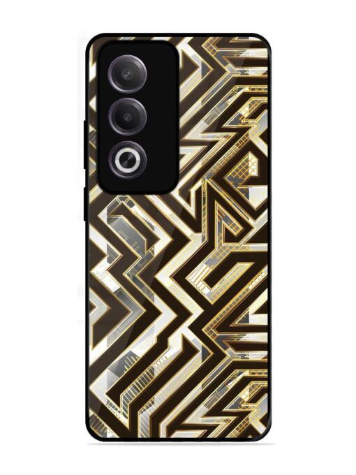 Technology Geometric Seamless Glossy Metal Phone Cover for Oppo K12X (5G)