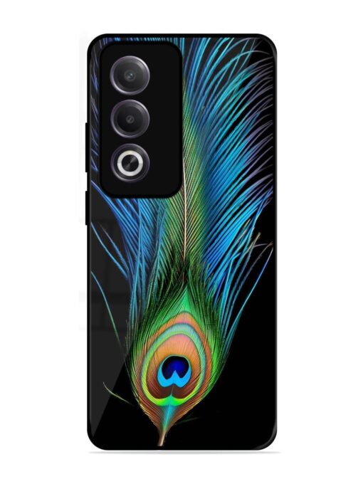 Peacock Feather Glossy Metal TPU Phone Cover for Oppo K12X (5G)