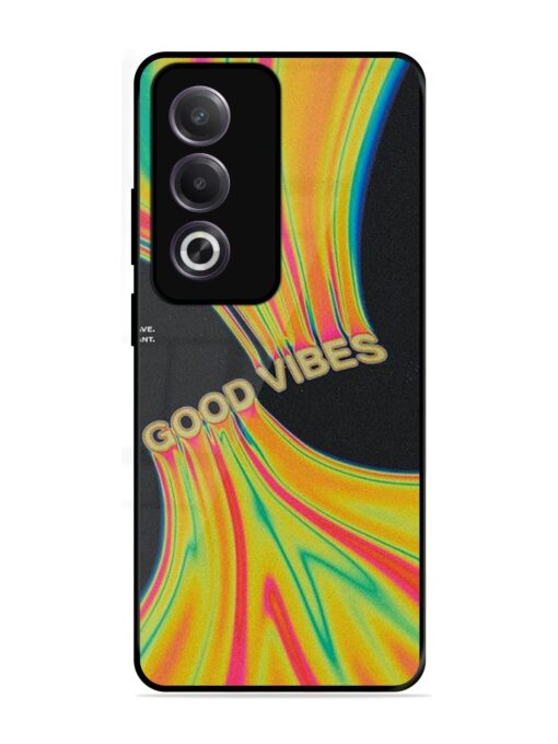 Good Vibes Glossy Metal Phone Cover for Oppo K12X (5G)