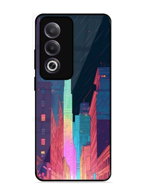 Minimal City Art Glossy Metal Phone Cover for Oppo K12X (5G)