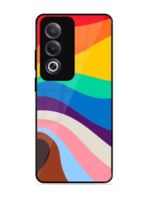 Minimal Pride Art Glossy Metal Phone Cover for Oppo K12X (5G)