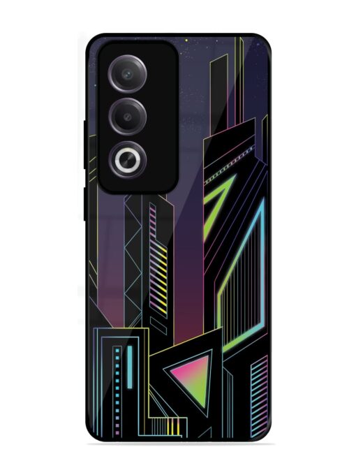 Neon Dreamscape Glossy Metal Phone Cover for Oppo K12X (5G)