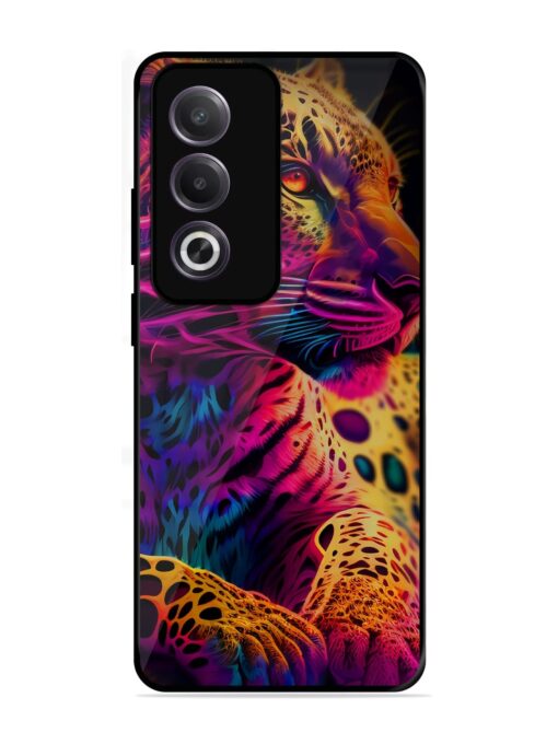 Leopard Art Glossy Metal Phone Cover for Oppo K12X (5G)