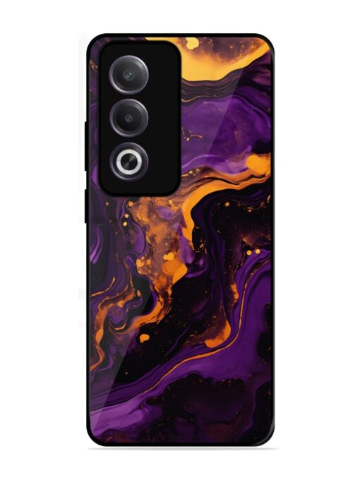 Painting Of A Purple Glossy Metal Phone Cover for Oppo K12X (5G)