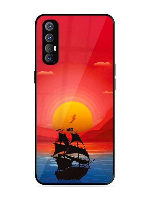 Sunset Sail Glossy Metal Phone Cover for Oppo Reno 3 Pro