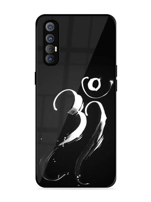 Om Logo Glossy Metal Phone Cover for Oppo Reno 3 Pro