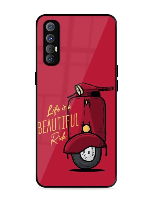 Life Is Beautiful Rides Glossy Metal Phone Cover for Oppo Reno 3 Pro