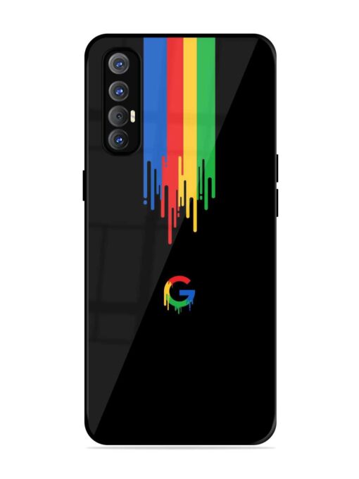 Google Logo Glossy Metal Phone Cover for Oppo Reno 3 Pro