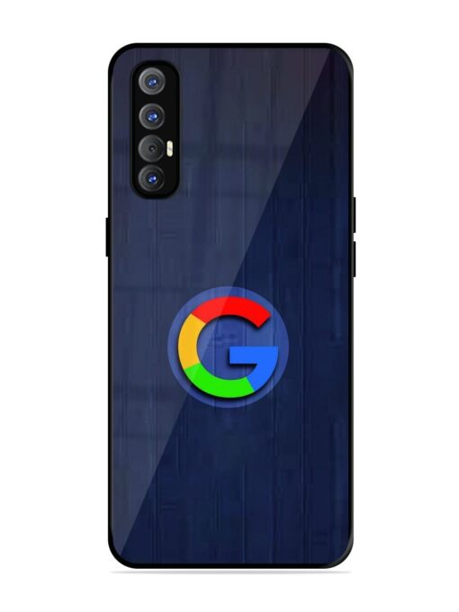 Google Logo Printed Glossy Metal TPU Phone Cover for Oppo Reno 3 Pro