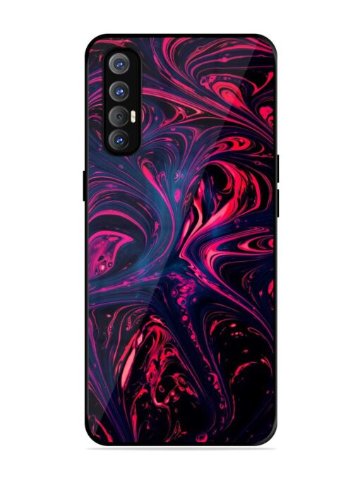 Abstract Background Glossy Metal Phone Cover for Oppo Reno 3 Pro