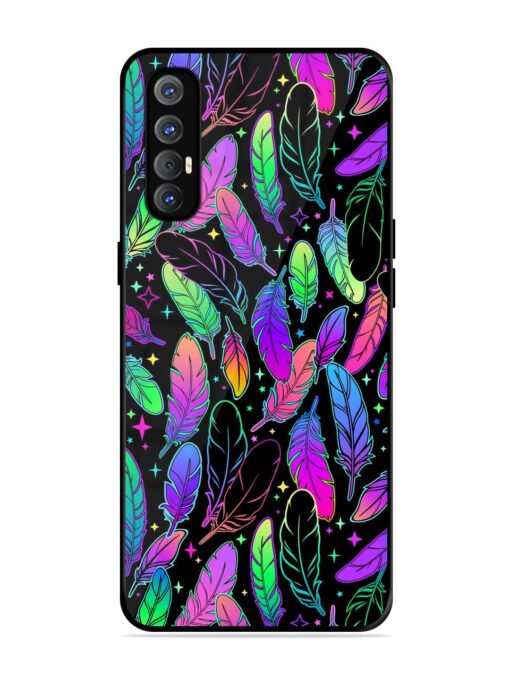 Bright Multi Colored Seamless Glossy Metal Phone Cover for Oppo Reno 3 Pro