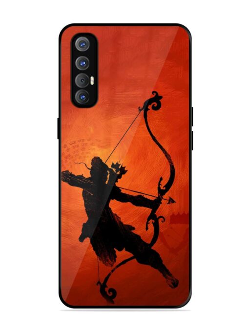 Illustration Lord Rama Glossy Metal Phone Cover for Oppo Reno 3 Pro