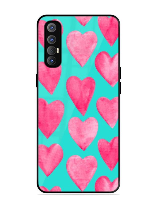 Beautiful Vector Illustration Glossy Metal Phone Cover for Oppo Reno 3 Pro