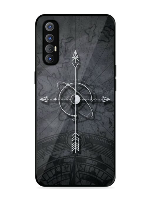 Lighting Cross Glossy Metal Phone Cover for Oppo Reno 3 Pro