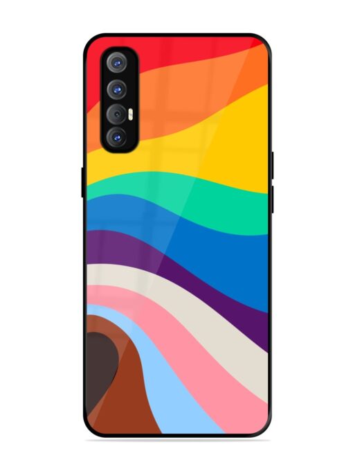 Minimal Pride Art Glossy Metal Phone Cover for Oppo Reno 3 Pro