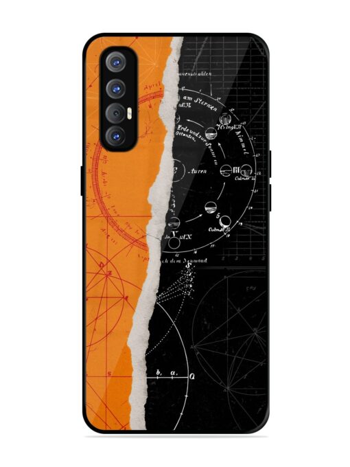 Planning Zoning Glossy Metal Phone Cover for Oppo Reno 3 Pro