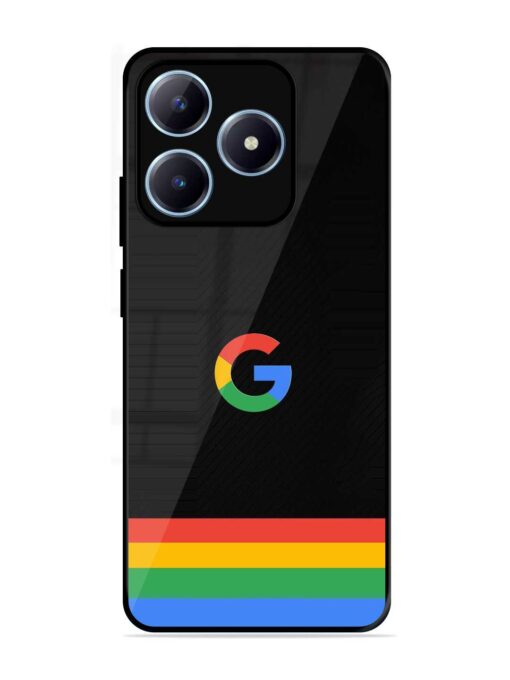 Google Logo Art Glossy Metal Phone Cover for Realme C63 (4G)