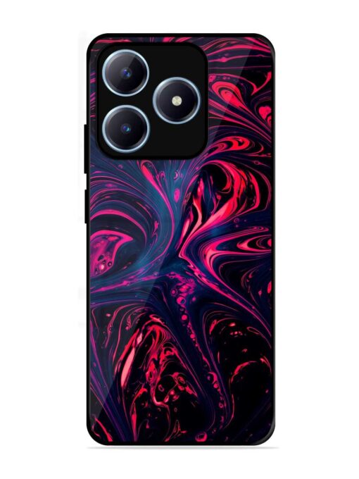 Abstract Background Glossy Metal Phone Cover for Realme C63 (4G)