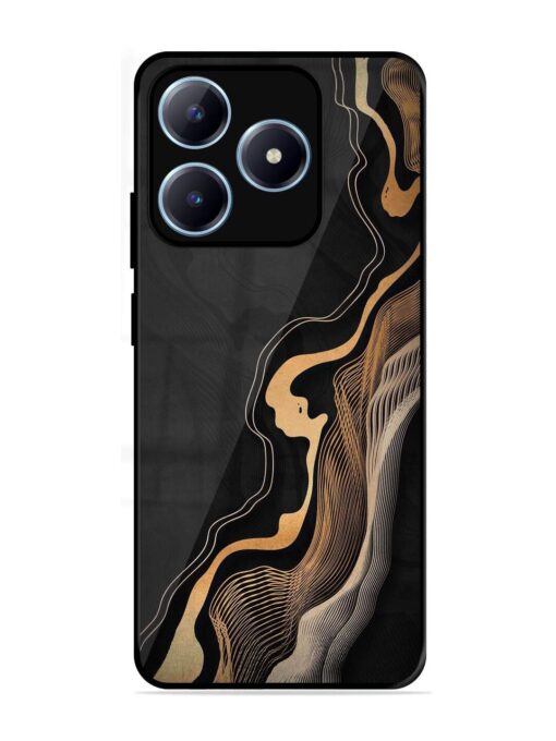 Abstract Art Glossy Metal TPU Phone Cover for Realme C63 (4G)