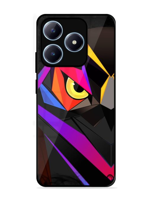 Wpap Owl Glossy Metal Phone Cover for Realme C63 (4G)