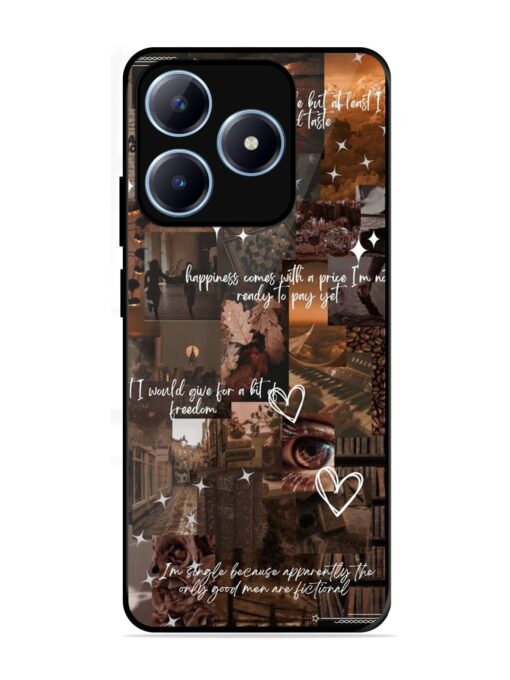 Melancholy Aesthetic Glossy Metal Phone Cover for Realme Narzo N63