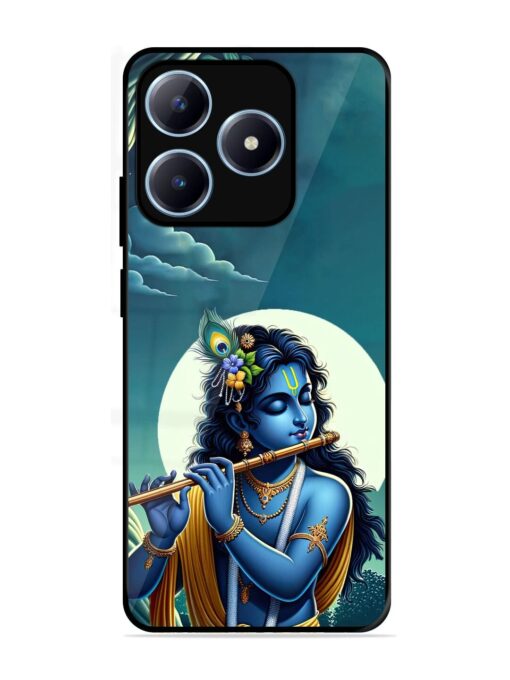 Krishna's Divine Flute Glossy Metal Phone Cover for Realme Narzo N63