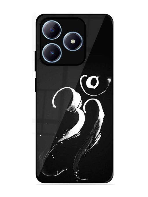 Om Logo Glossy Metal Phone Cover for Realme Narzo N63