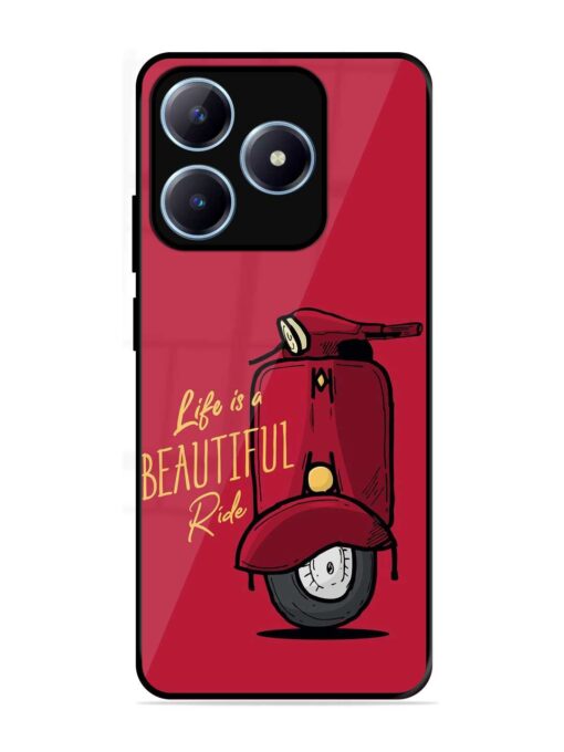 Life Is Beautiful Rides Glossy Metal Phone Cover for Realme Narzo N63