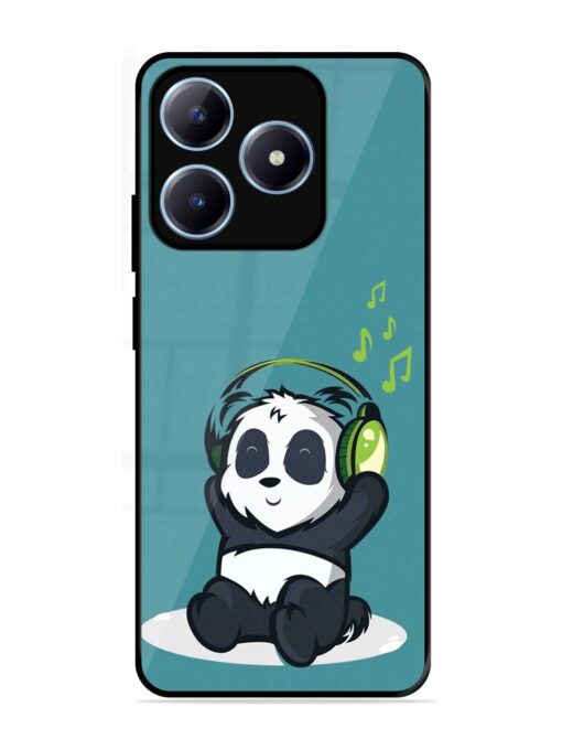 Music Panda Glossy Metal Phone Cover for Realme Narzo N63