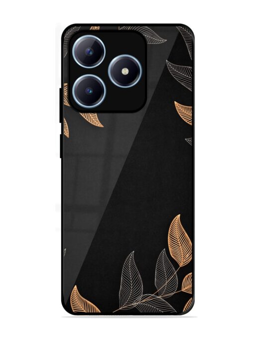 Foliage Art Glossy Metal Phone Cover for Realme Narzo N63