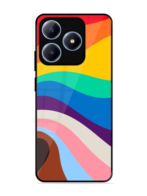 Minimal Pride Art Glossy Metal Phone Cover for Realme Narzo N63