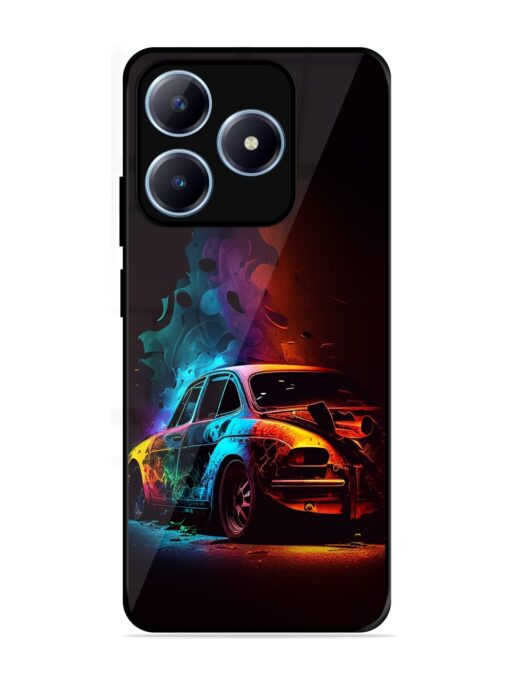 High Classic Car Art Glossy Metal Phone Cover for Realme Narzo N63